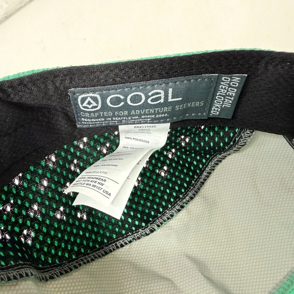 Coal Headwear The Provo 5 Panel Running Hiking Climbing Camp Hat Neon Green Pink - Picture 4 of 4